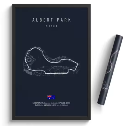 Póster Circuitos Legendarios F1