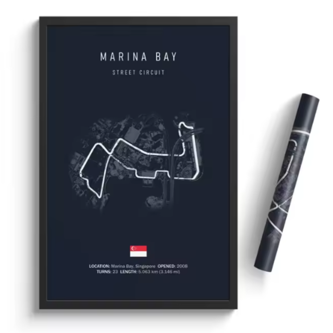 Póster Circuitos Legendarios F1