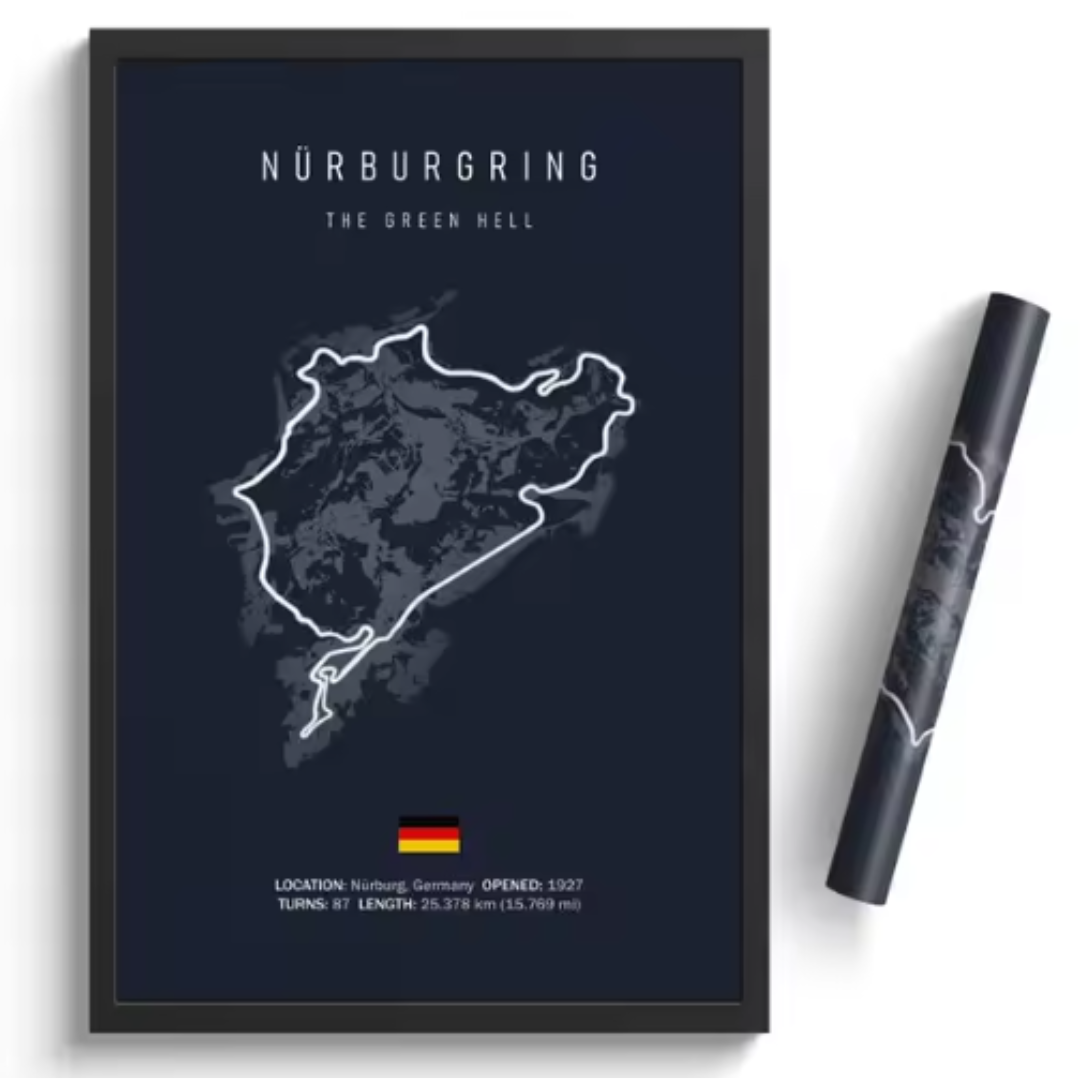 Póster Circuitos Legendarios F1