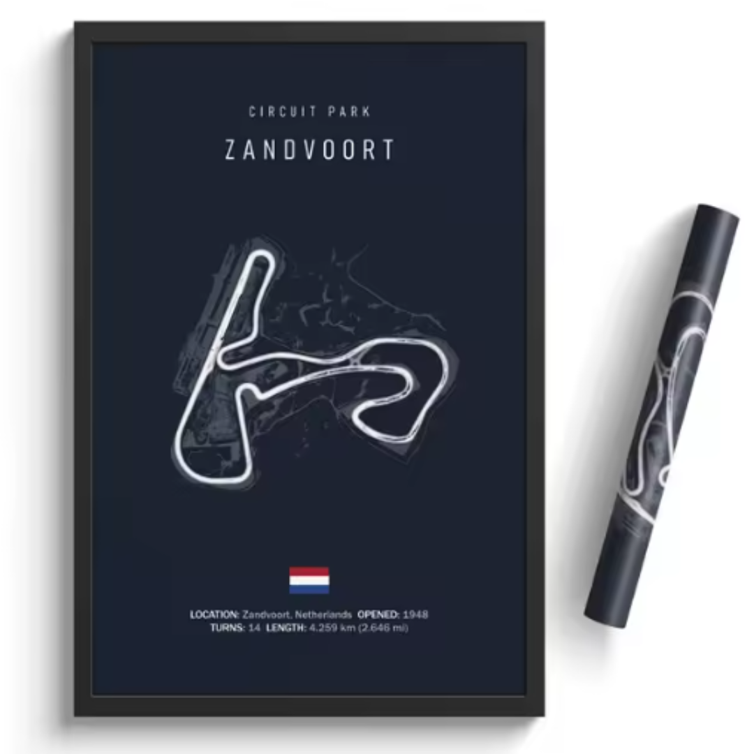 Póster Circuitos Legendarios F1